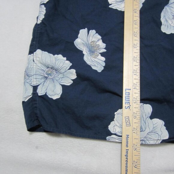 American Eagle Hawaiian Tropical Shirt Men's Size Large Blue Cotton Viscose SS - Picture 7 of 11
